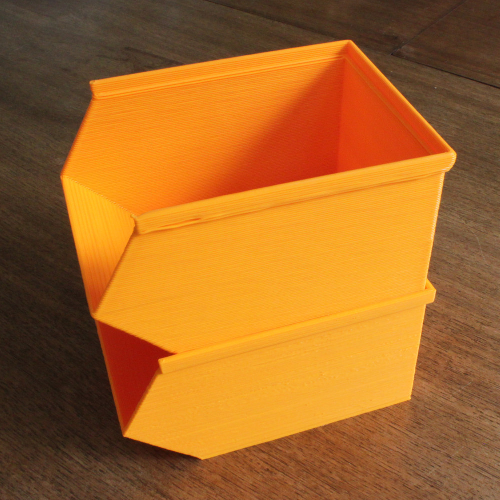 stackable storage bins trays garage office pinshape 3d-design 3D print model - Mito3D