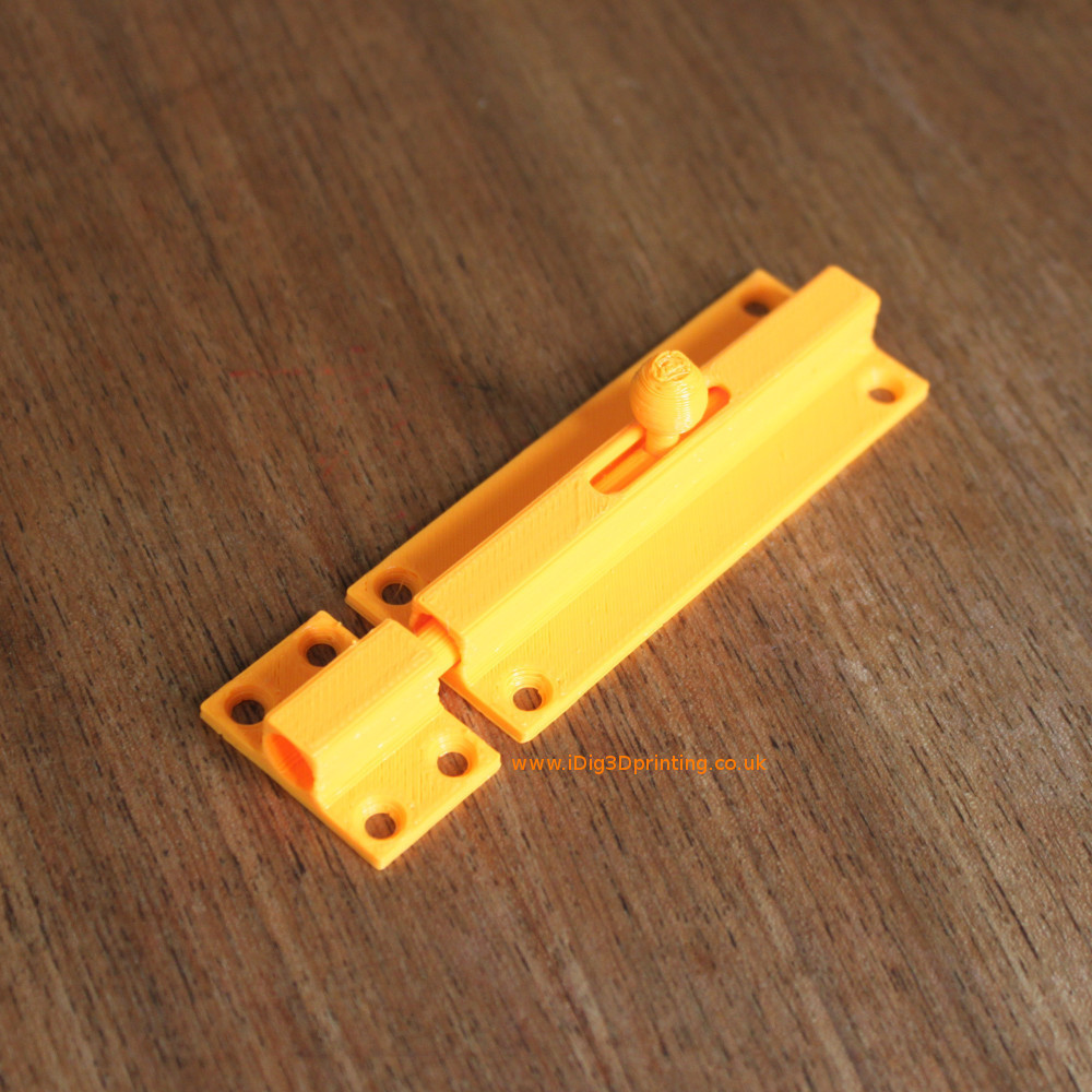 door bolt latch pinshape 3d-design 3D print model - Mito3D