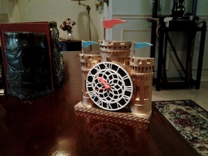 castle clock pinshape 3d-design 3d print model - Mito3D