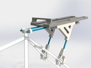 moto universal rack carga asamblea pinshape bicicleta bici accesorios diseño concurso 3d print model - Mito3D
