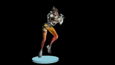 tracer overwatch pinshape disegno 3d 3d print model - Mito3D