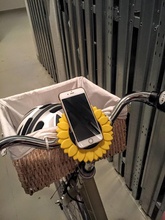 sunflower iphone 6 bike mount pinshape 3d-design 3d print model - Mito3D