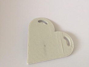 heart pinshape 3d-design 3d print model - Mito3D