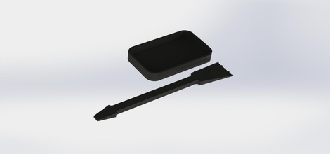epossidica strumenti pinshape box spatola resina 3d print model - Mito3D