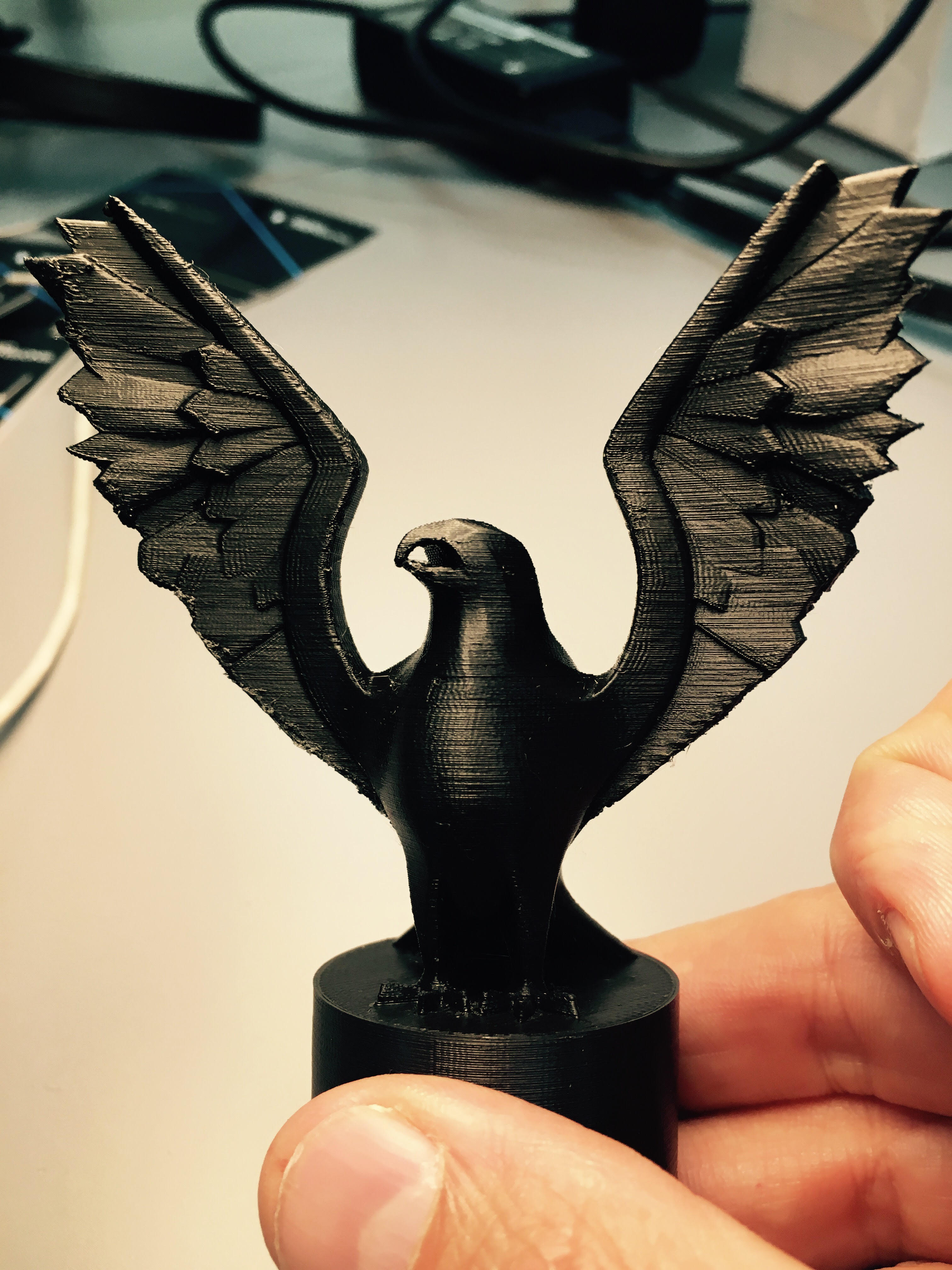 Adler statue pinshape Kunst Skulptur eagle Weißkopf 4th of july 3D print model - Mito3D