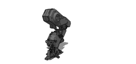 mech 01 leg pinshape robots 3d print model - Mito3D