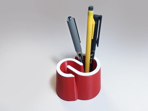 creative cloud pencil pot pinshape 3d-design 3d print model - Mito3D