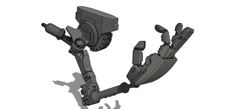 mech 01 bras pinshape robot 3d print model - Mito3D