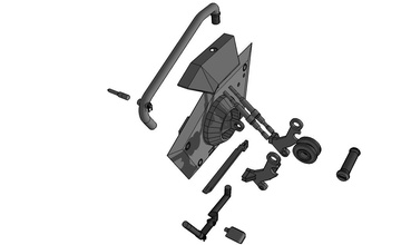 mech 01 accessorio sinistra cabina pinshape robot 3d print model - Mito3D