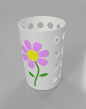 pens' cup pinshape flower desk pencil pen 3d print model - Mito3D
