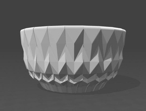 poly tasarım kase pinshape iç Türkçe Gürcüce vazolar modern geometrik kap 3d print model - Mito3D