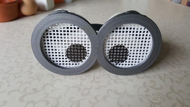 griglia lenti minion occhiali migliorata pinshape disegno 3d 3d print model - Mito3D