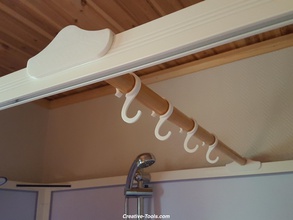 shower cabin hook accessories pinshape hang bathroom towel hooks 3d print model - Mito3D