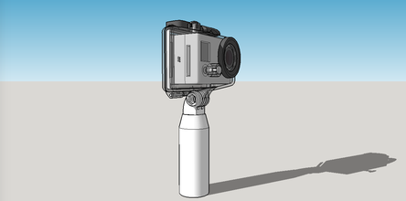gopro Griff Drucker pinshape gadget 3d print model - Mito3D