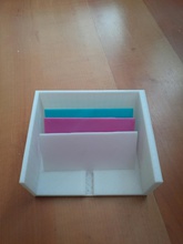scheda organizzatore separatori pinshape pla plastic card box 3d print model - Mito3D