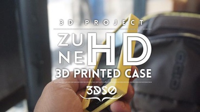 zune hd triangular caso pinshape jugador mp3 tech audio música microsoft zunehd 3d print model - Mito3D