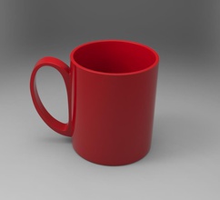plastic cup pinshape highleave 3d print model - Mito3D
