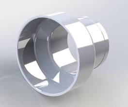 riduttore 4 3 pollici diametro pinshape l'adattatore 3d print model - Mito3D