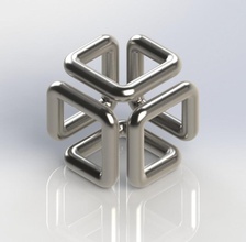 tubing cube pinshape 3d print model - Mito3D