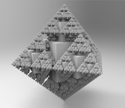 fractal cube pinshape 3d print model - Mito3D