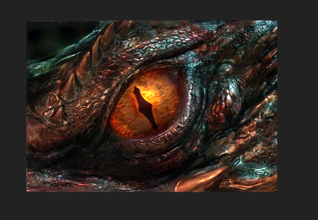 hobbit smaug's eye -high resolution- 985mb pinshape detailed scale dragon sculpture art textured high-poly high-detail hi-res smaug 3d print model - Mito3D