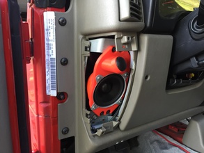 jeep 4x6 adaptateur pinshape 4 x6 l'adaptateur parleur wrangler 3d print model - Mito3D