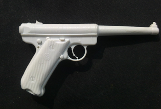 ruger mark iii pinshape semi automática rimfire arma revólver 3d print model - Mito3D