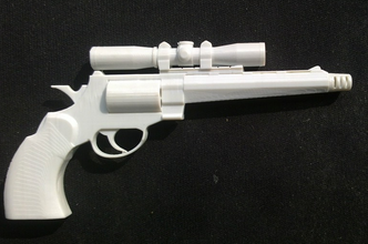 super gun pinshape gun-telescope 3d print model - Mito3D