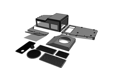 mj 1b Bombe Aufzug Links pinshape Teile Auto veiculo de guerra Fahrzeug Miniatur 3d print model - Mito3D