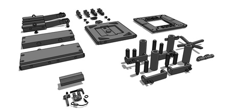 mj 1b Bombe lift Tisch pinshape Teile Auto Fahrzeug of Krieg Miniatur 3d print model - Mito3D