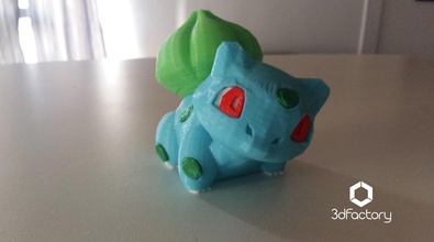 bulbasaur pokemon 3dfactory brasil pinshape aller 3d print model - Mito3D