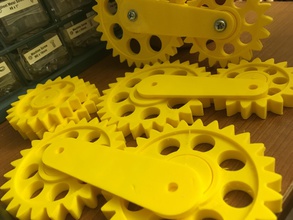 rods stempunk gears item pinshape cogs steampunk 3d print model - Mito3D