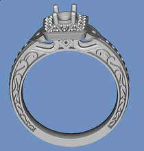 anel diamante pinshape cool ring 3d print model - Mito3D