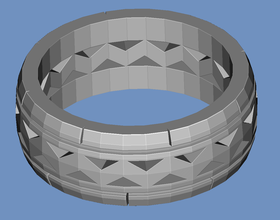anello pinshape nizza ring 3d print model - Mito3D