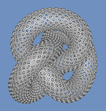 vortice voronoi pinshape affascinante nodo trefoi 3d print model - Mito3D