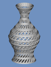 vase pinshape fascinating filigree aesthetic 3d print model - Mito3D
