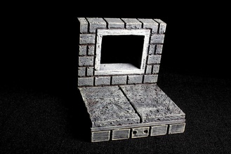 openforge 20 cut stone square window pinshape 3d-design 3d print model - Mito3D