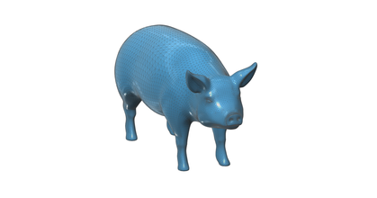 figurine jouet cochon pinshape l'intérieur portée conception 3d challenge 18 ans animaux ferme porcs jouets jeux 3d print model - Mito3D