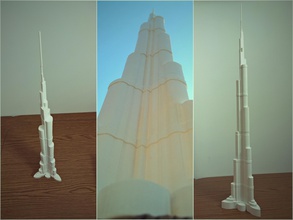 burj khalifa 706mm pinshape algix3d print concours gros tour dubaï burjkhalifa 3d print model - Mito3D