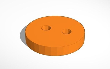 basic button pinshape 3d-design 3d print model - Mito3D