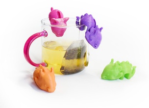 mafsallı küçük yavru dinozor pinshape teabag kap dekoratif şekli kediler kedi 3d print model - Mito3D