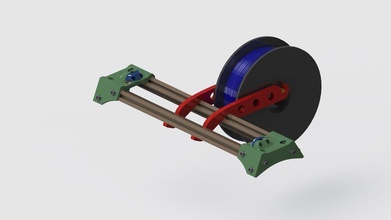 bcn3d+ spool holder pinshape 3d-design 3d print model - Mito3D