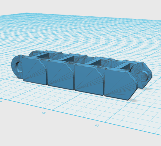 cable chain 4 link runner pinshape reprap-medel-rework-i3 reprap-prusa-i3 rep-rap-prusa-i3 rep-rap-prusia-i3-rework cable-chain-4-link-runner cable-chain cable-chain-system 3D print model - Mito3D