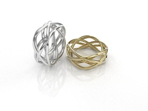 wirewave-ring pinshape cre83d 3d print model - Mito3D