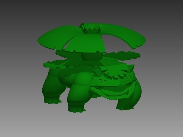 venusaur pinshape disegno 3d 3D print model - Mito3D