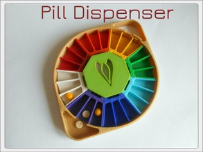 3d printed pill dispenser pinshape 3d-design 3d print model - Mito3D