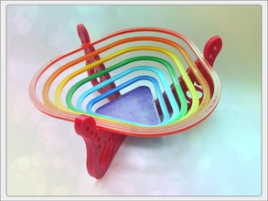 ciotola dolci arcobaleno pinshape disegno 3d 3d print model - Mito3D