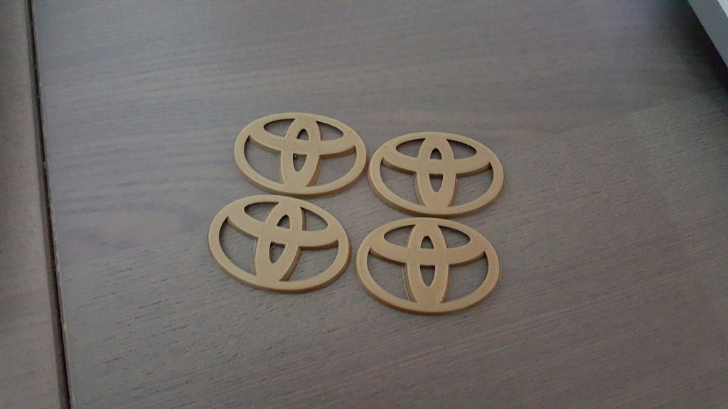 toyota emblem Radkappen 2 Stile pinshape 3d design 3D print model - Mito3D