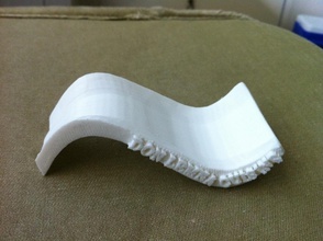 large d'onde sinusoïdale cuillère pinshape Conception 3d 3d print model - Mito3D