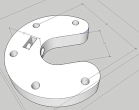 e3d v6 lock kossel pinshape 3d-design 3d print model - Mito3D